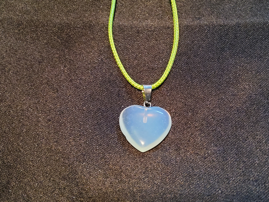 Opal Heart Necklace