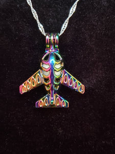 Rainbow Airplane Charm