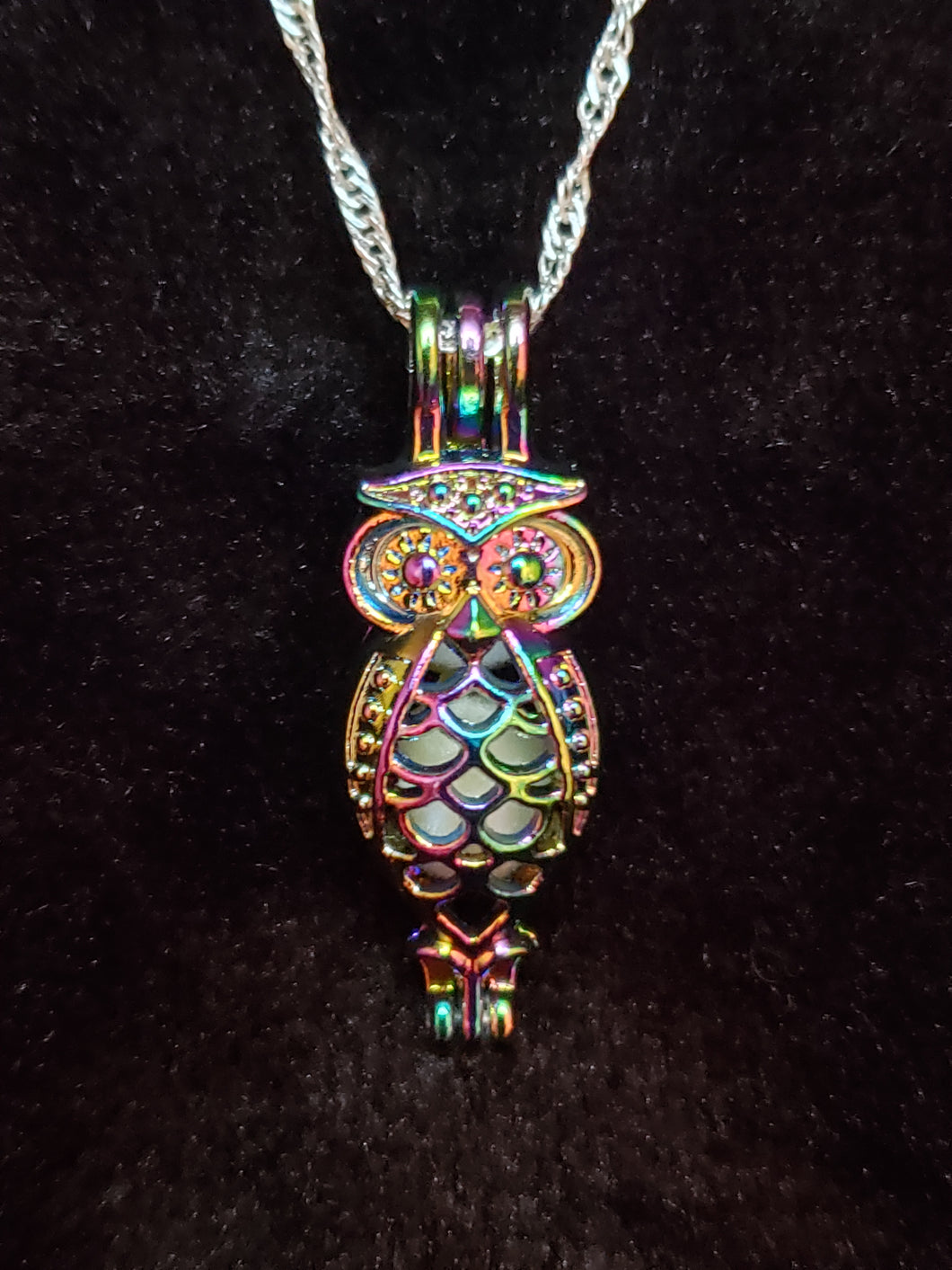 Rainbow Owl Charm 2