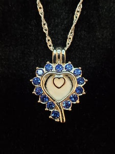 Blue Rhinestone Charm